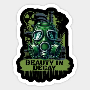 Gas Mask Beauty In Decay Sticker